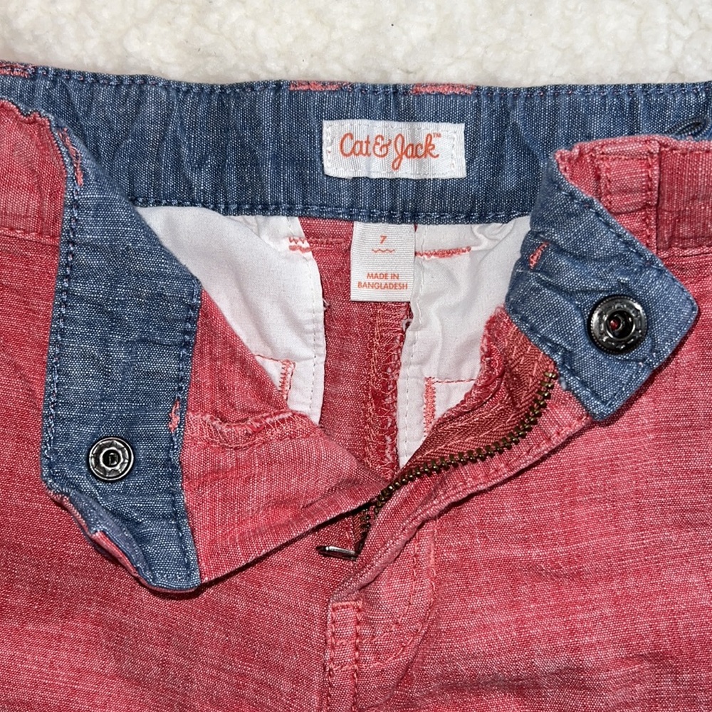 Boys Cat & Jack Linen Style Shorts - Picture 3 of 3